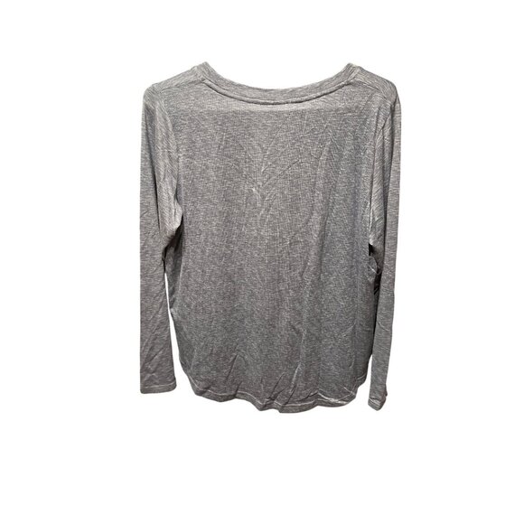 Roudelain Longsleeve Lounge Top Size L Vintage Indigo Soft Whisperluxe Fabric - Picture 2 of 5